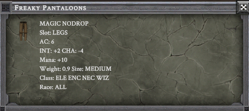 FREAKY PANTALOONS item card